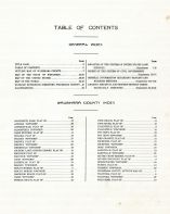 Table of Contents, Waushara County 1924